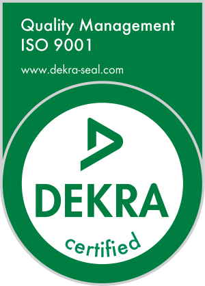 We are certified according to ISO9001